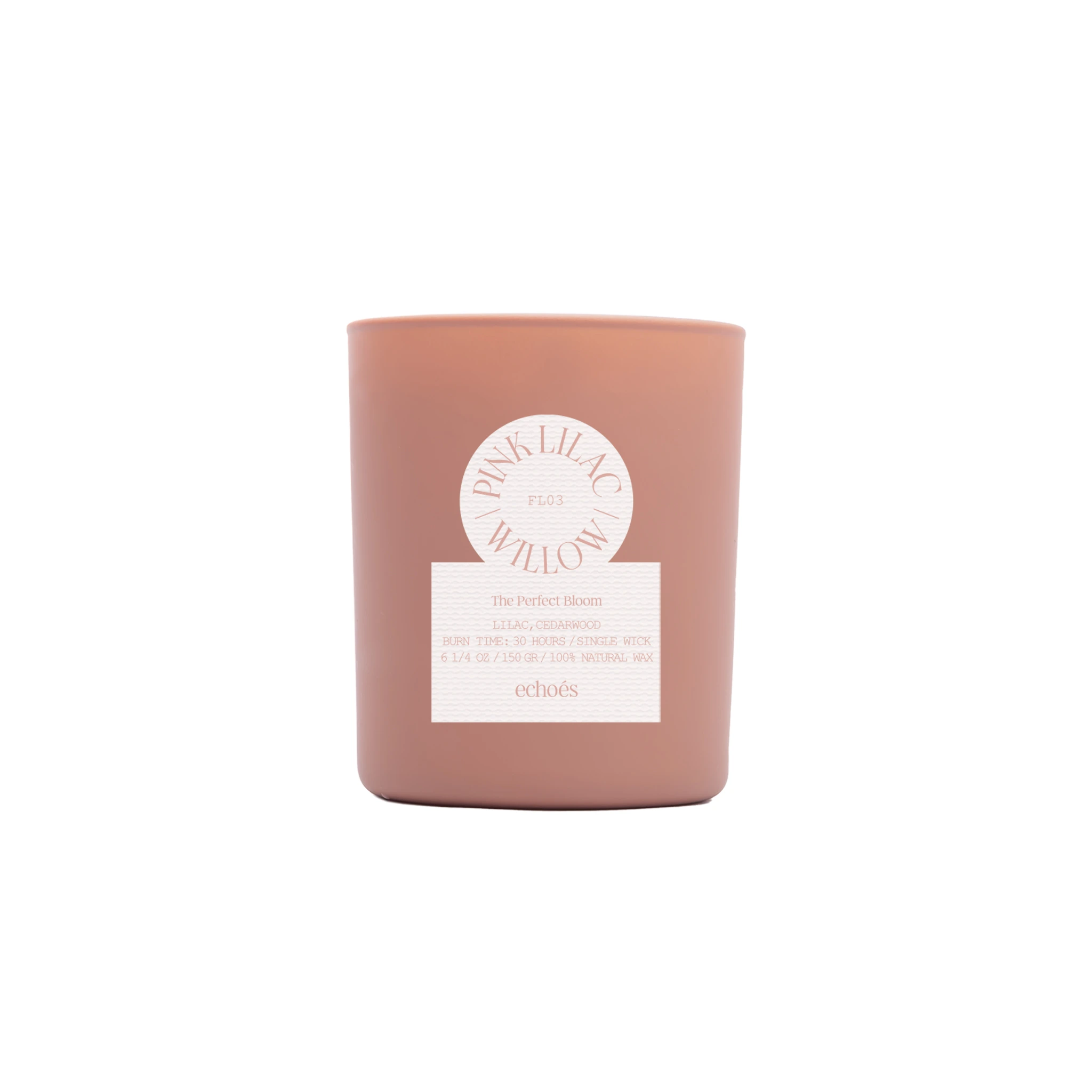 FL03-1 Pink Lilac & Willow Small Size Candle - Image 1