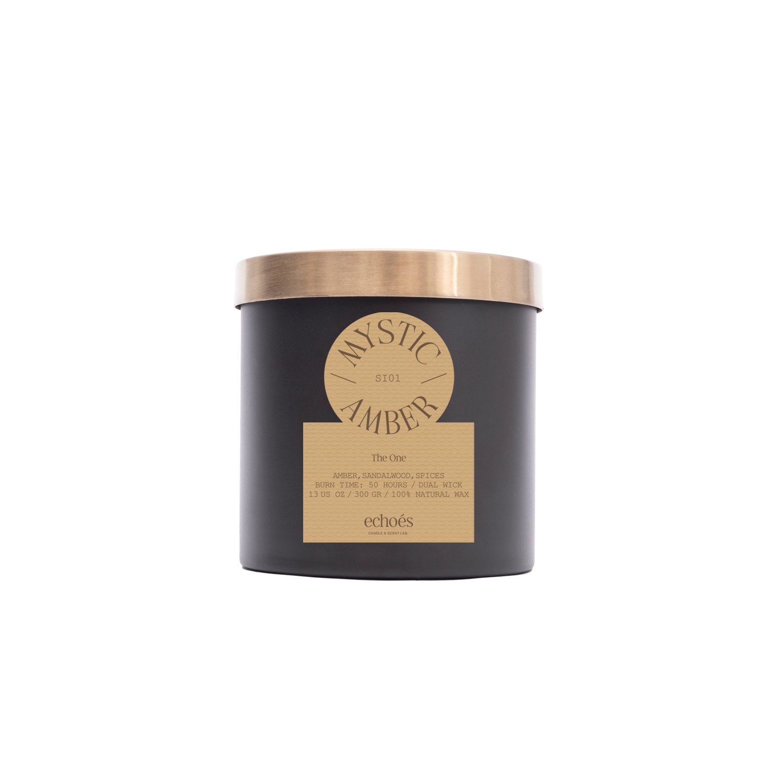 S101-300 Mystic Amber Medium Size Candle - Image 1